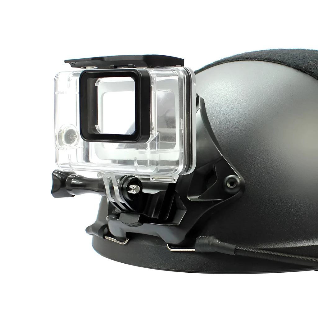 Aluminium alloy camera helmet mounting bracket for action sports
