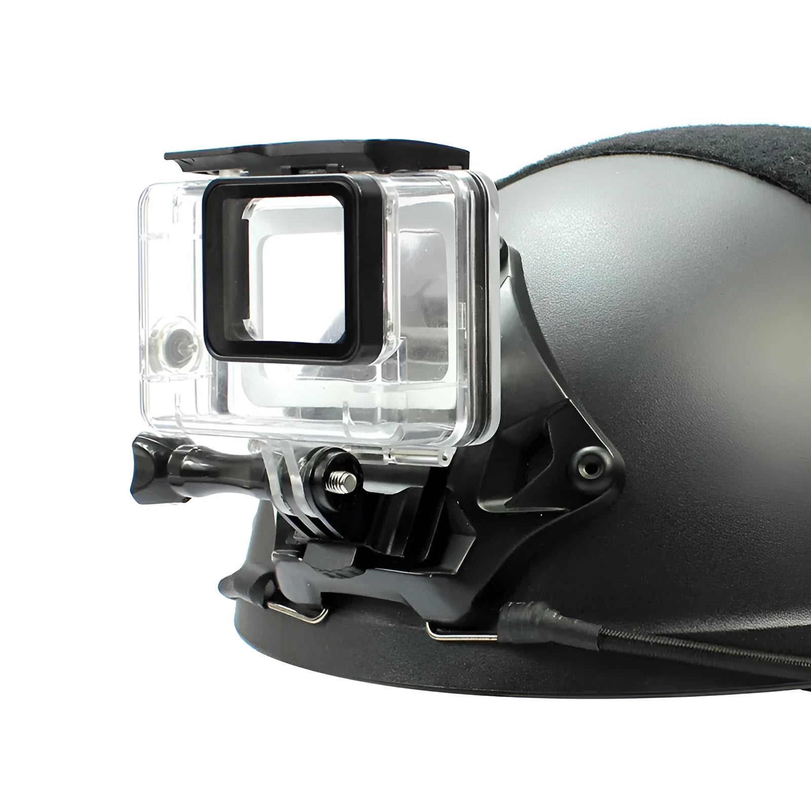 Aluminium alloy camera helmet mounting bracket for action sports