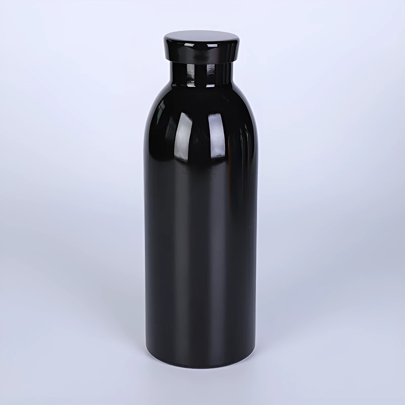 304 stainless steel double-layer vacuum insulated milk bottle 500ml small mouth tumbler in black finish portable outdoor