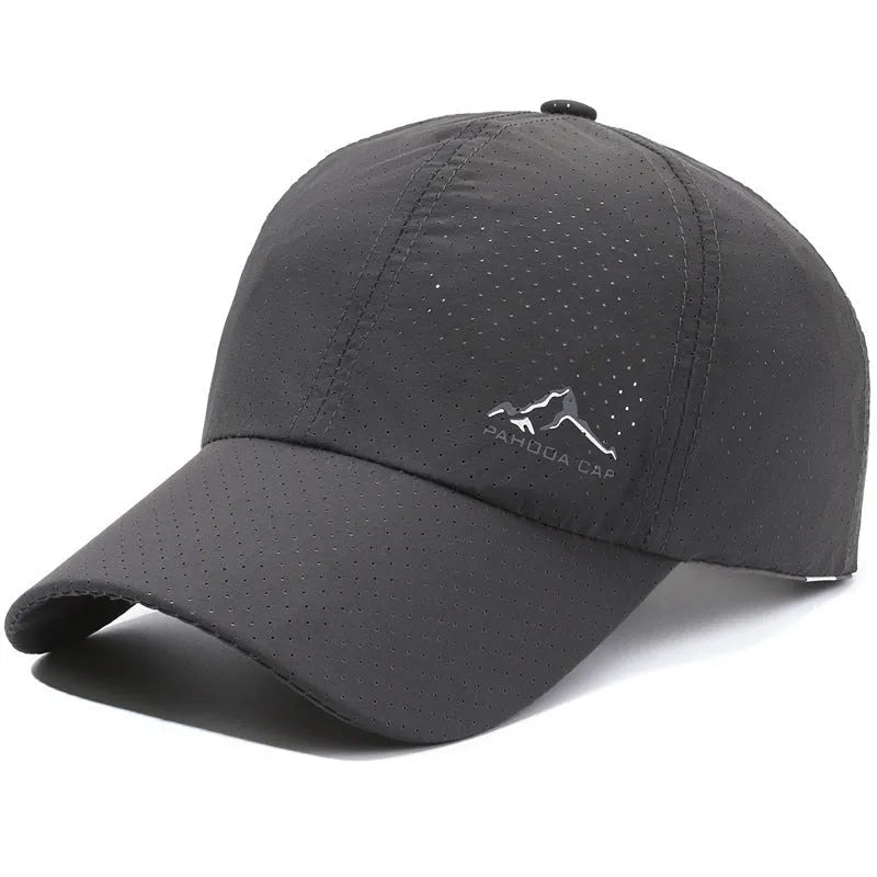 Korean style summer baseball cap in army green with adjustable strap and dome crown.