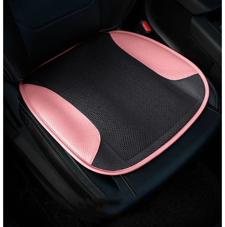 USB-powered ventilated car seat cushion in multiple colours with integrated cooling fans