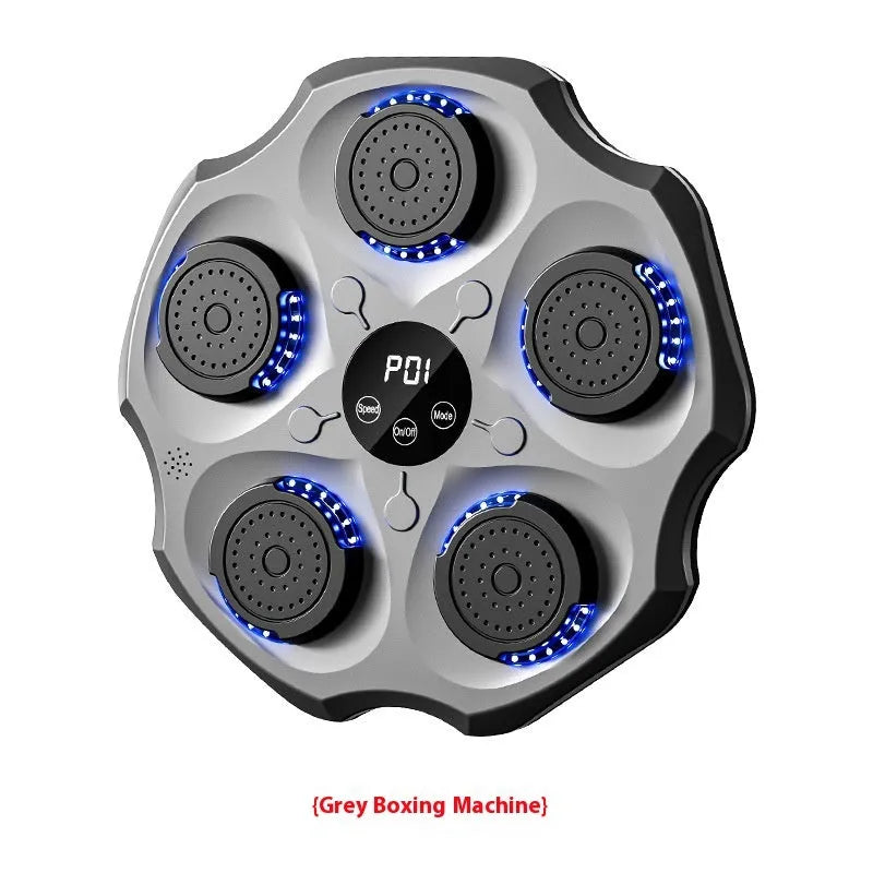 Intelligent boxing wall target with Bluetooth music recognition mounted on wall with gloves