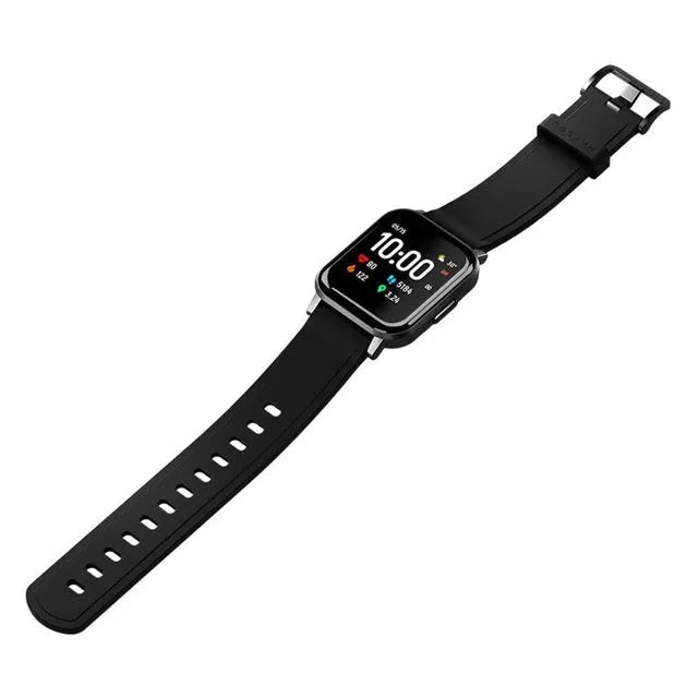Black silicone strap waterproof smart bracelet with 1.4-inch HD touchscreen display.