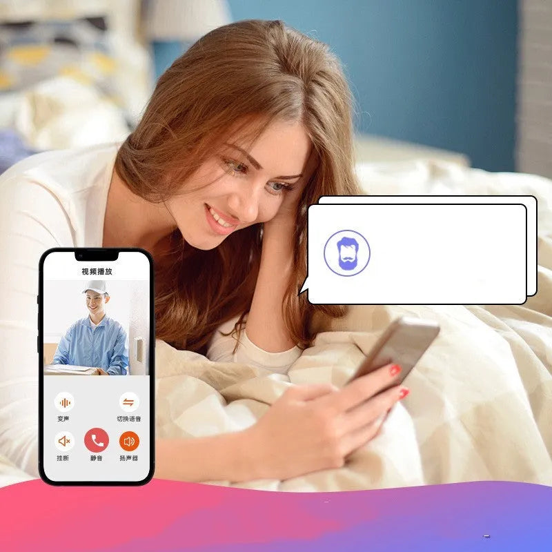 Doodle Smart Visual Doorbell V8 two-way intercom in black or white with USB charging