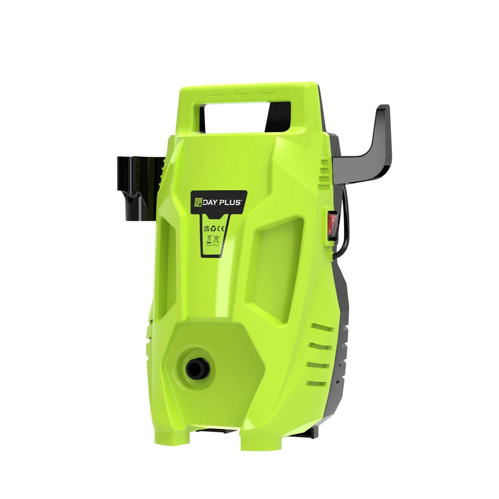Portable AC high pressure water gun car washer with pure copper motor, shown with EU UK US plug options
