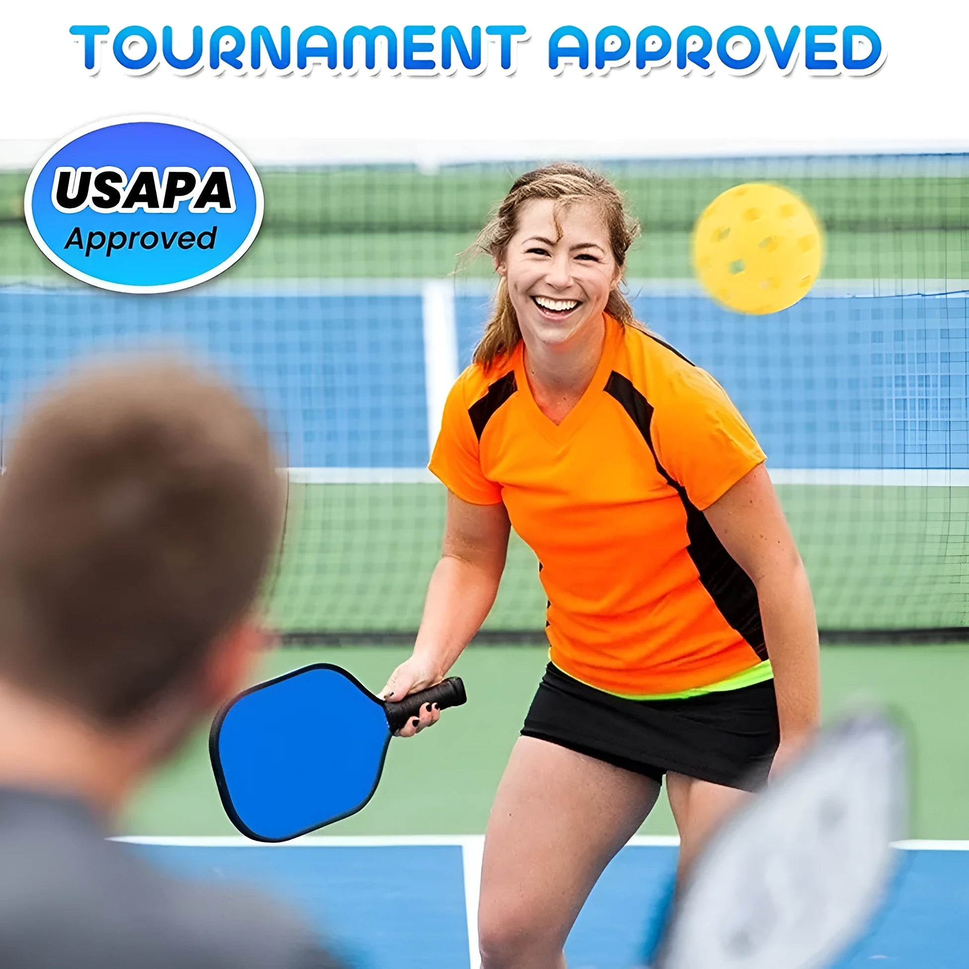 Poplar Peak wooden sports racket for table tennis and pickleball training.