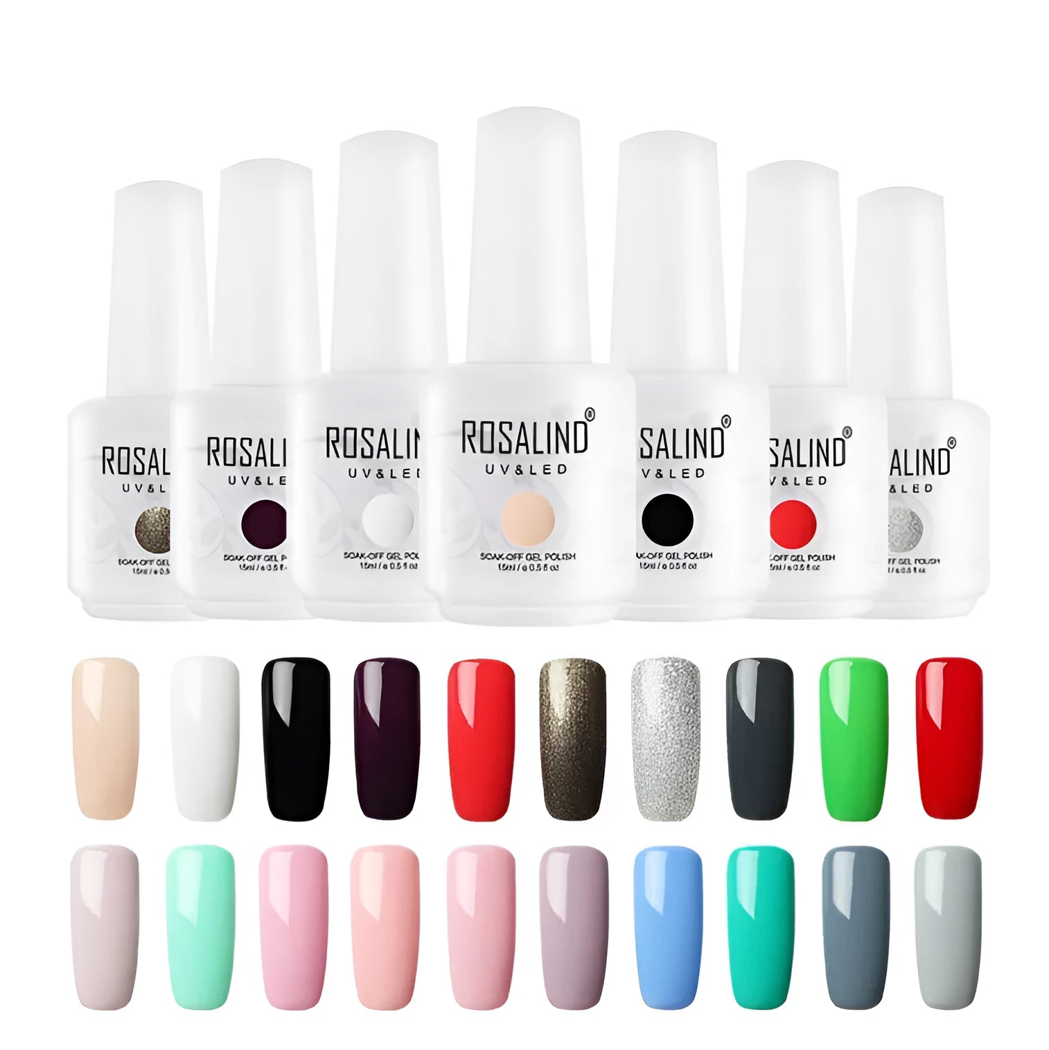 ROSALIND 15ml gel colour phototherapy glue bottle in selected hotting colour shade