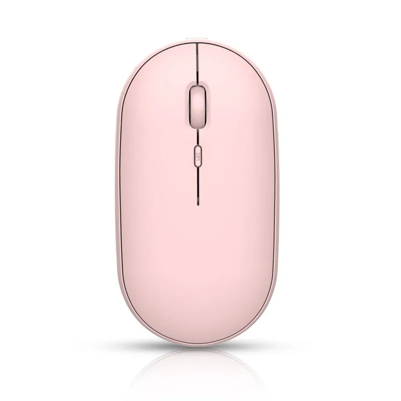 Rechargeable dual-mode Bluetooth mouse 2.4GHz 500mAh battery compact white
