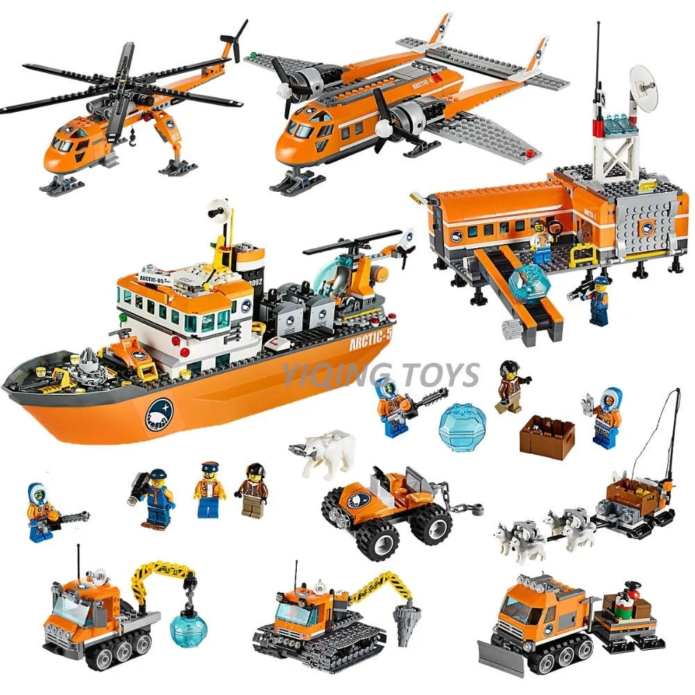 Arctic icebreaker fleet building blocks set, 760 pieces, box 50x39.5x8.5cm