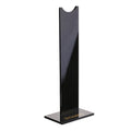 Detachable headphone stand with non-slip silicone base in pink and black colour options