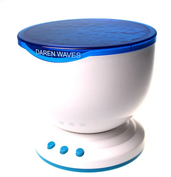 Blue ocean-themed LED projection lamp for fixed installation with DLP correction.