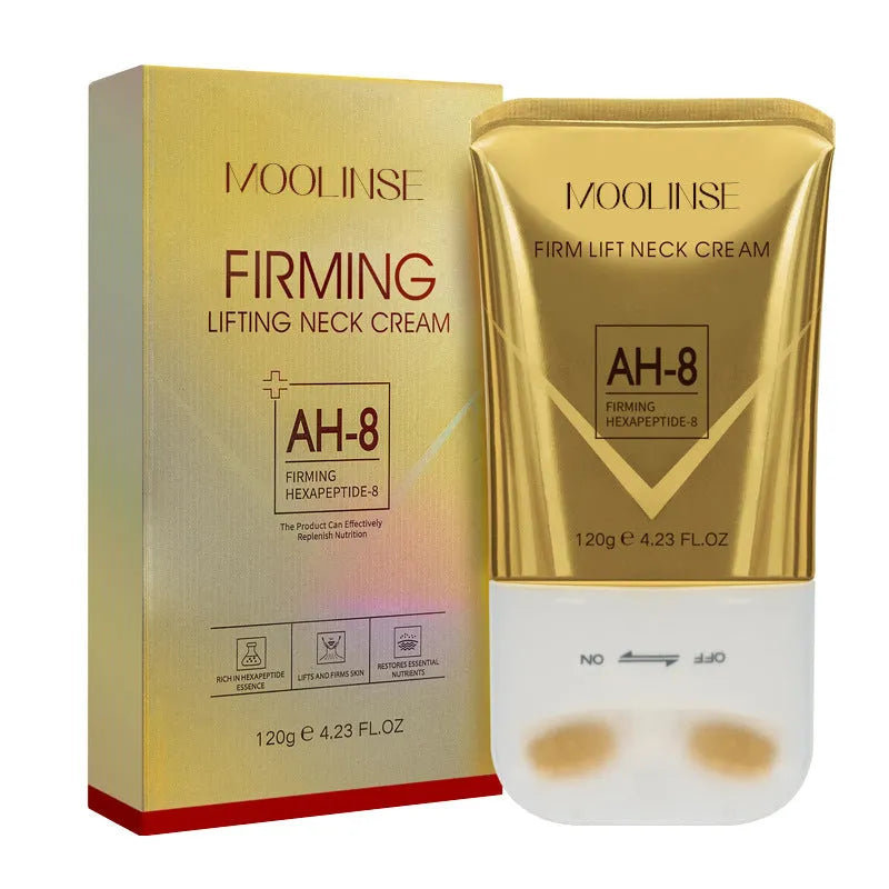 120ml neck cream container with lifting and firming massage properties for daily neck care