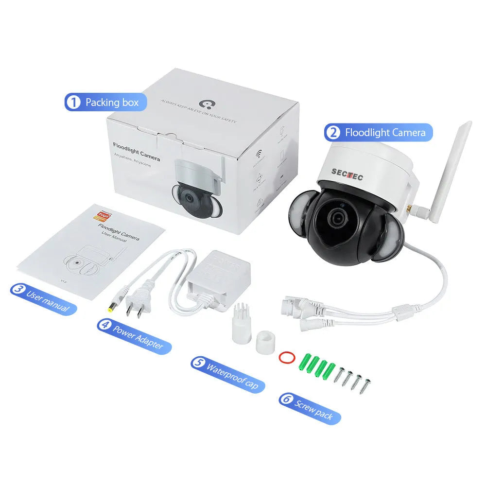 Graffiti 4G outdoor surveillance camera 2-inch plastic ABS with full colour night vision floodlight assist bidirectional speech
