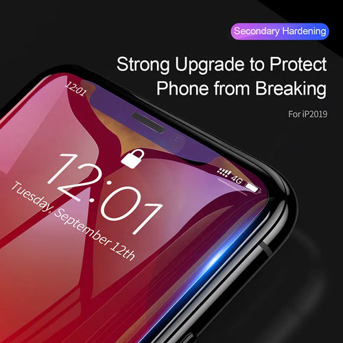 0.3mm tempered glass film for iPhone X XS 11 Pro 5.8in, transparent, two-pack with applicator