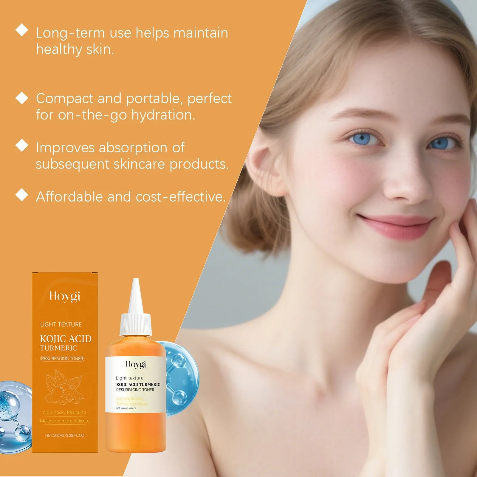 100ml bottle of Turmeric Moisturising Water facial toner