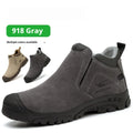 Four Seasons lightweight welder safety shoes with steel toe cap in sand colour