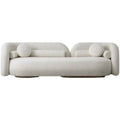 Nordic U-shaped sofa combination in flannel fabric, 170cm and 210cm sofas, 69cm seat depth