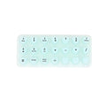 Silicone keyboard stickers 91 button set in black, pink, mint green, purple, and transparent, 17 x 11 x 1.5 cm