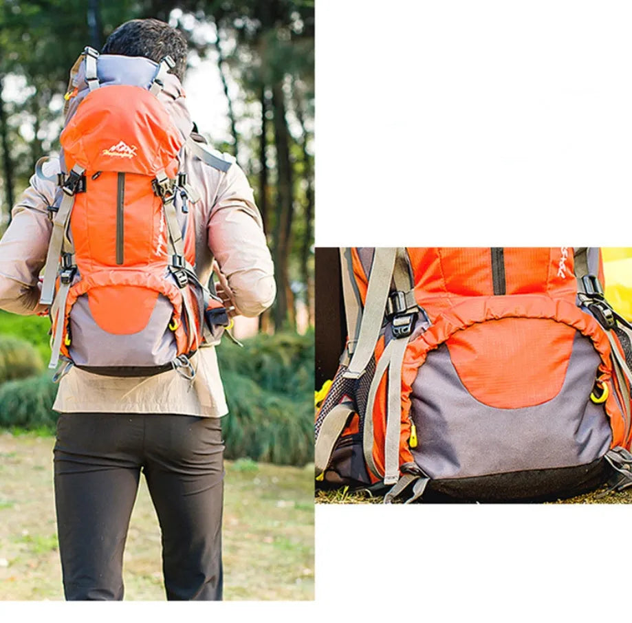 Nylon mountaineering backpack in six colours for hiking camping and cycling travel