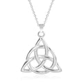 Stainless steel wave-shaped pendant necklace with Eight Awn star motif, electroplated steel colour finish