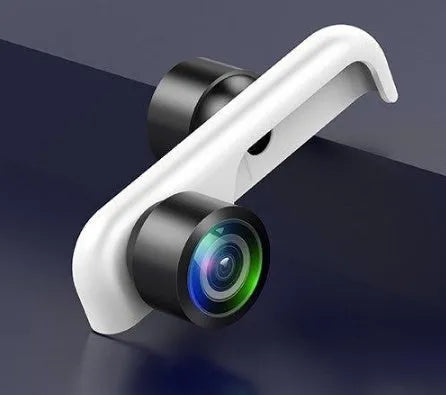 Plug-and-play 360 degree panoramic camera lens accessory for compatible Apple iPhone models.