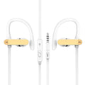 Sport running earbuds with ear hook anti-drop design in black blue colour option