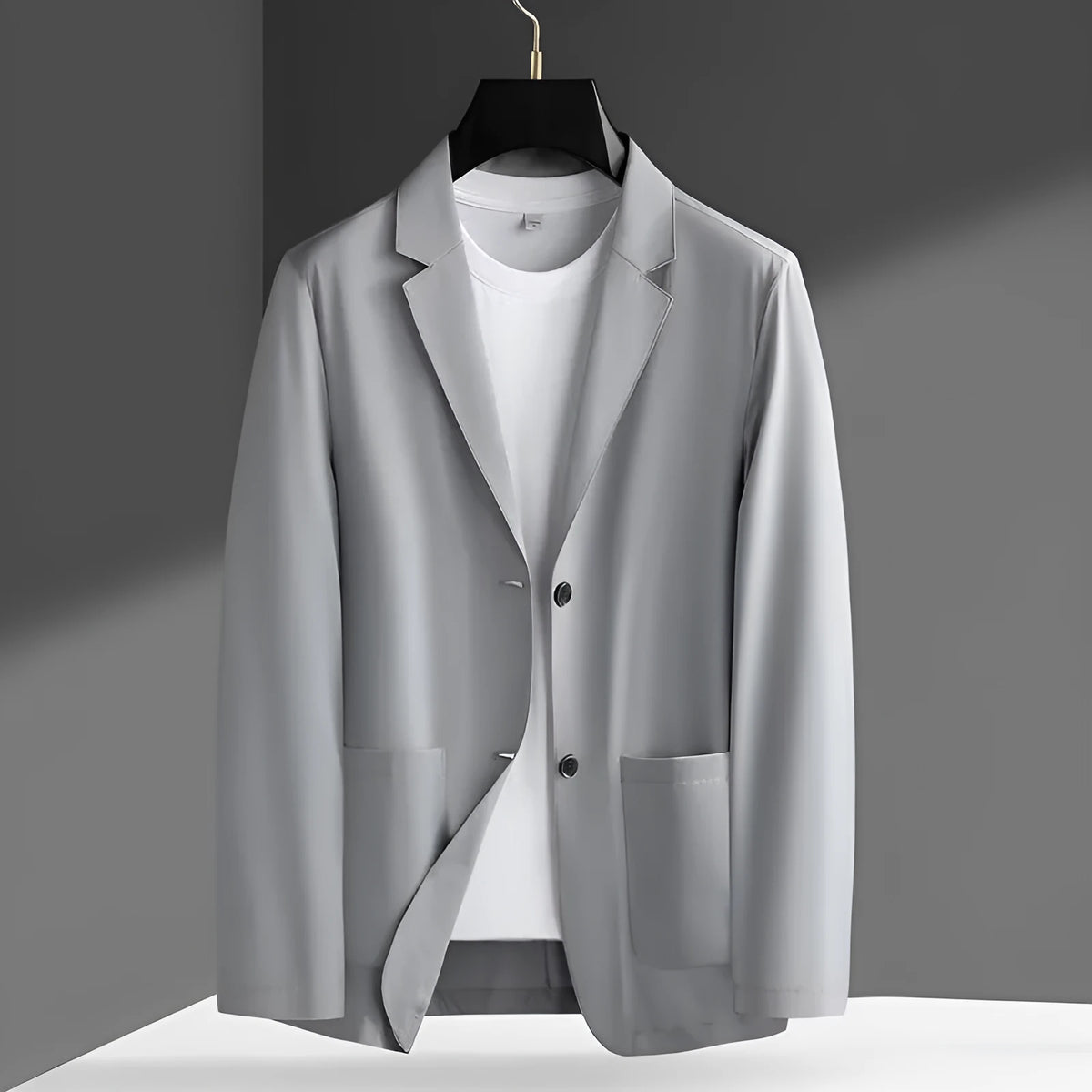 Men's single-breasted corduroy blazer in khaki, grey, white, black, blue, green, or brown, sizes M to 4XL