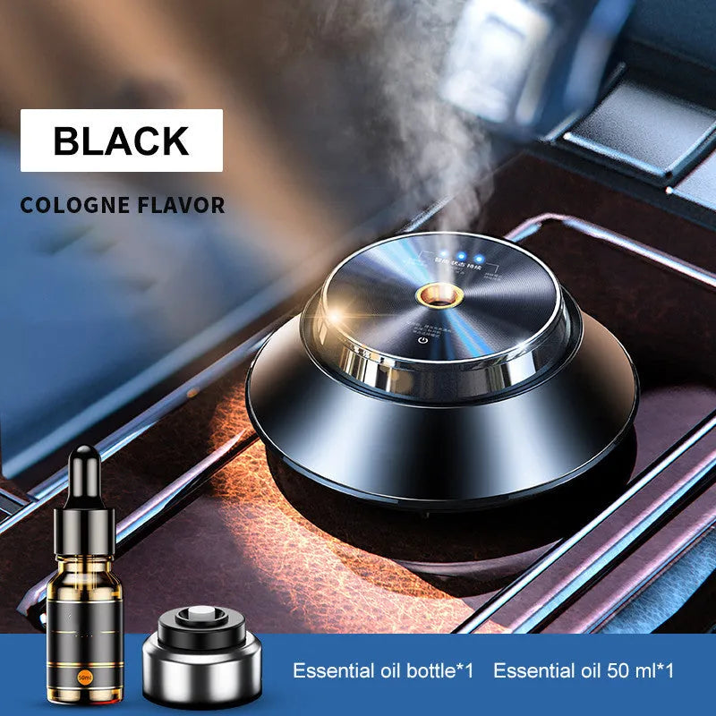 Butterfly style metal car aromatherapy air purifier with USB cable and essential oil bottle