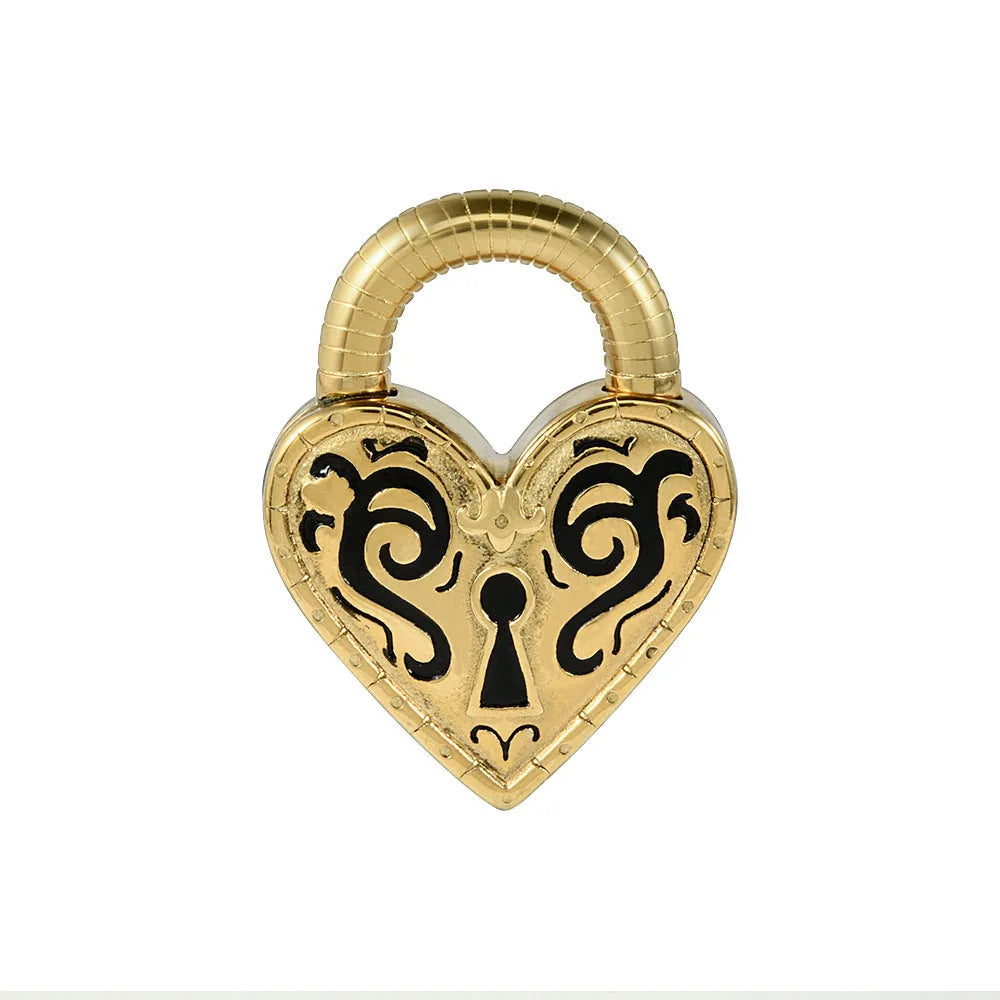Women's stainless steel heart-shaped earrings with electroplated gold or steel colour finish