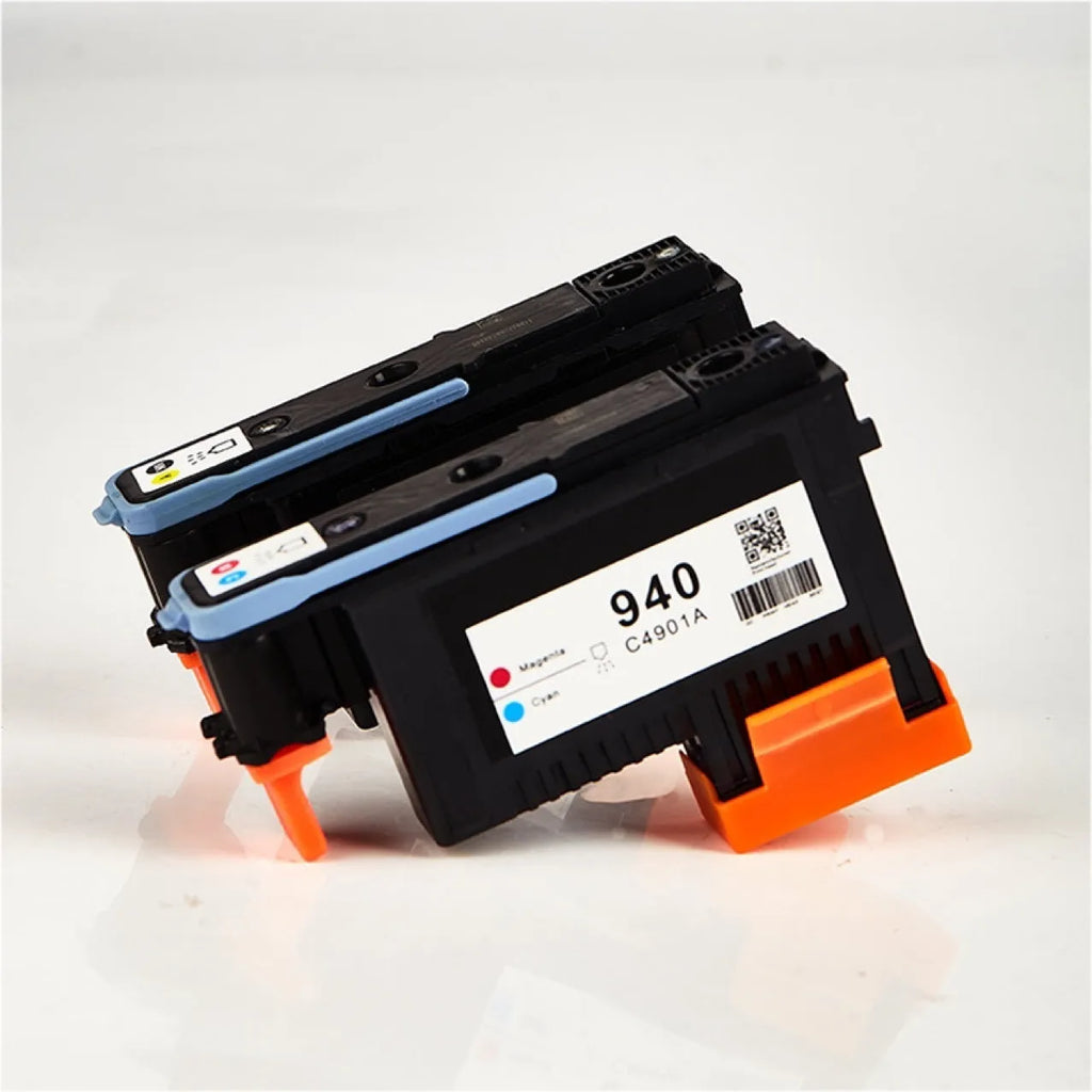 HP940 compatible printing nozzle replacement for C4900A and C4901A cartridges showing black and yellow colour configuration