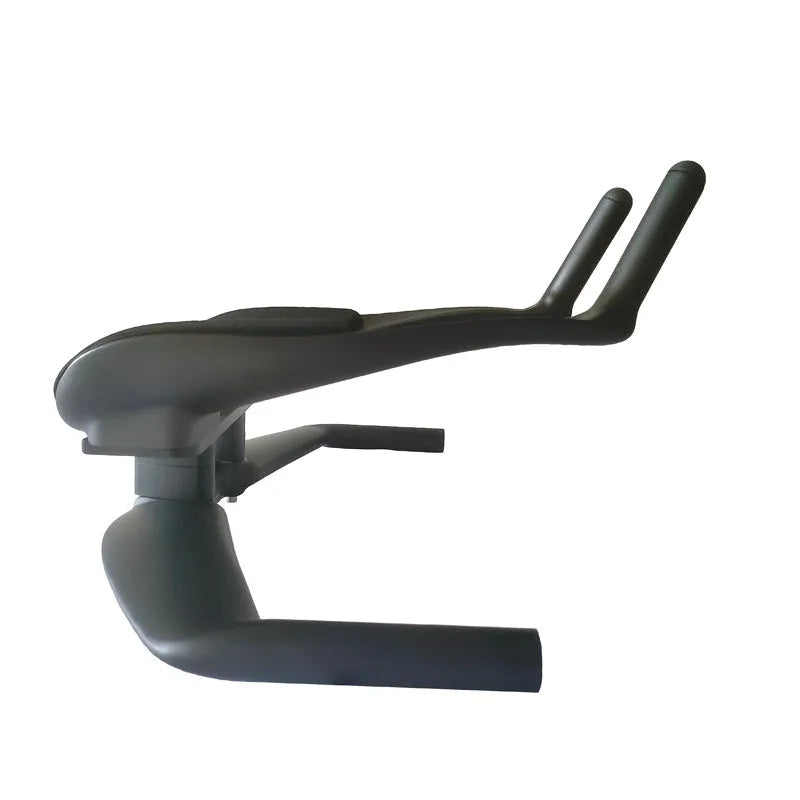 New Field Car carbon fibre TT timing handlebars in black extinction finish, showing aero shape.
