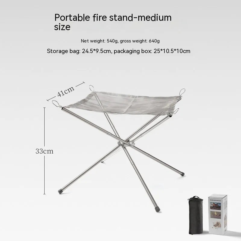 Stainless steel barbecue grill net in silver, shown in large and medium size options for outdoor use.