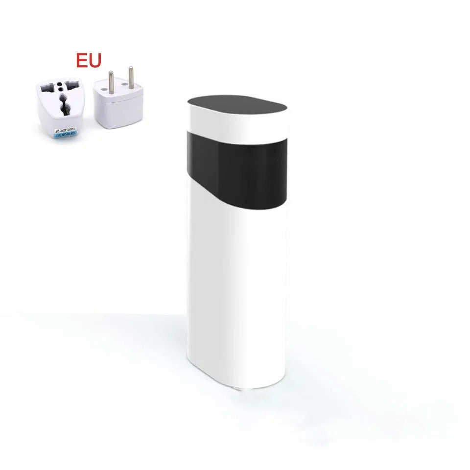 Desktop instant water dispenser with nano heating film in black or green colours showing compact design