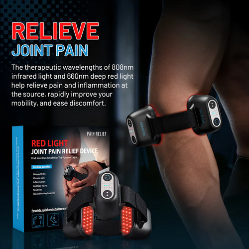 Black adjustable strap physiotherapy instrument with three gear settings for joint and shoulder pain relief