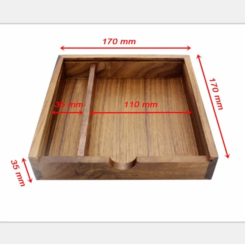 Wooden USB flash drive 32GB in khaki or coffee with large square wooden box, USB 2.0 or USB 3.0 package options