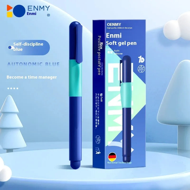 Boxed student posture correction pen in blue, green渐变, purple, and orange colour options