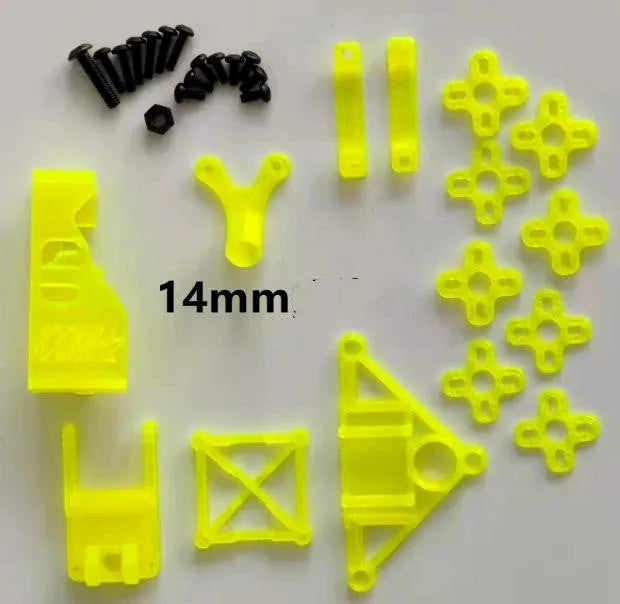 Velociraptor 110mm 3-inch TPU frame rack with 2mm carbon base plate for FPV drone builds