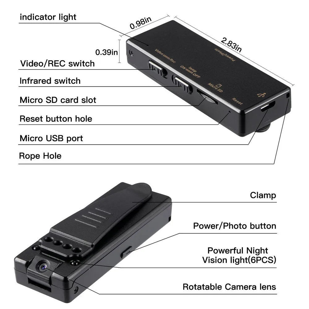 Black 1080p HD DV camera on a stand with a rotated lens, showing its compact design.