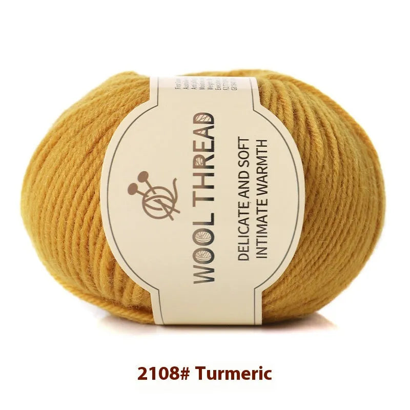 Hand knitting wool yarn roll for baby clothes with 10 needle specification in various colours