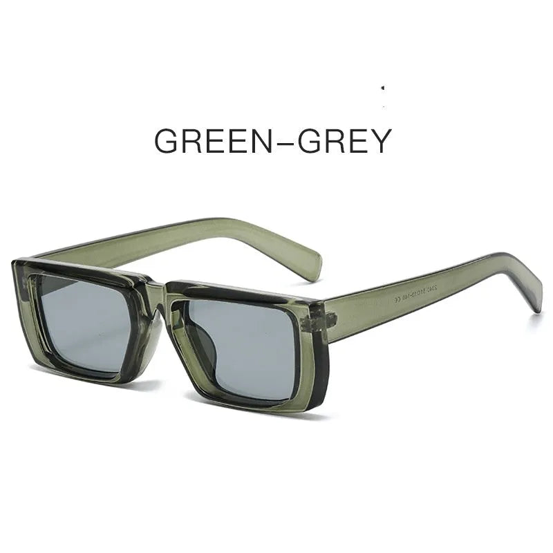Special-shaped Y2K style sunglasses with UV400 protection in multiple frame and lens colour combinations