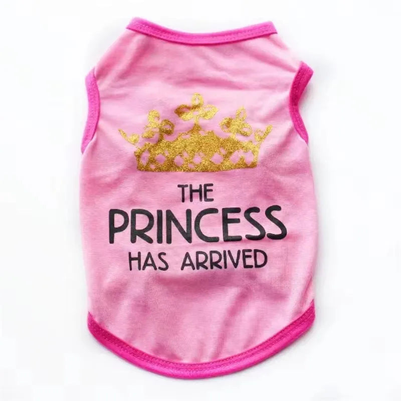 Cotton puppy vest for spring and summer wear in various colours and sizes