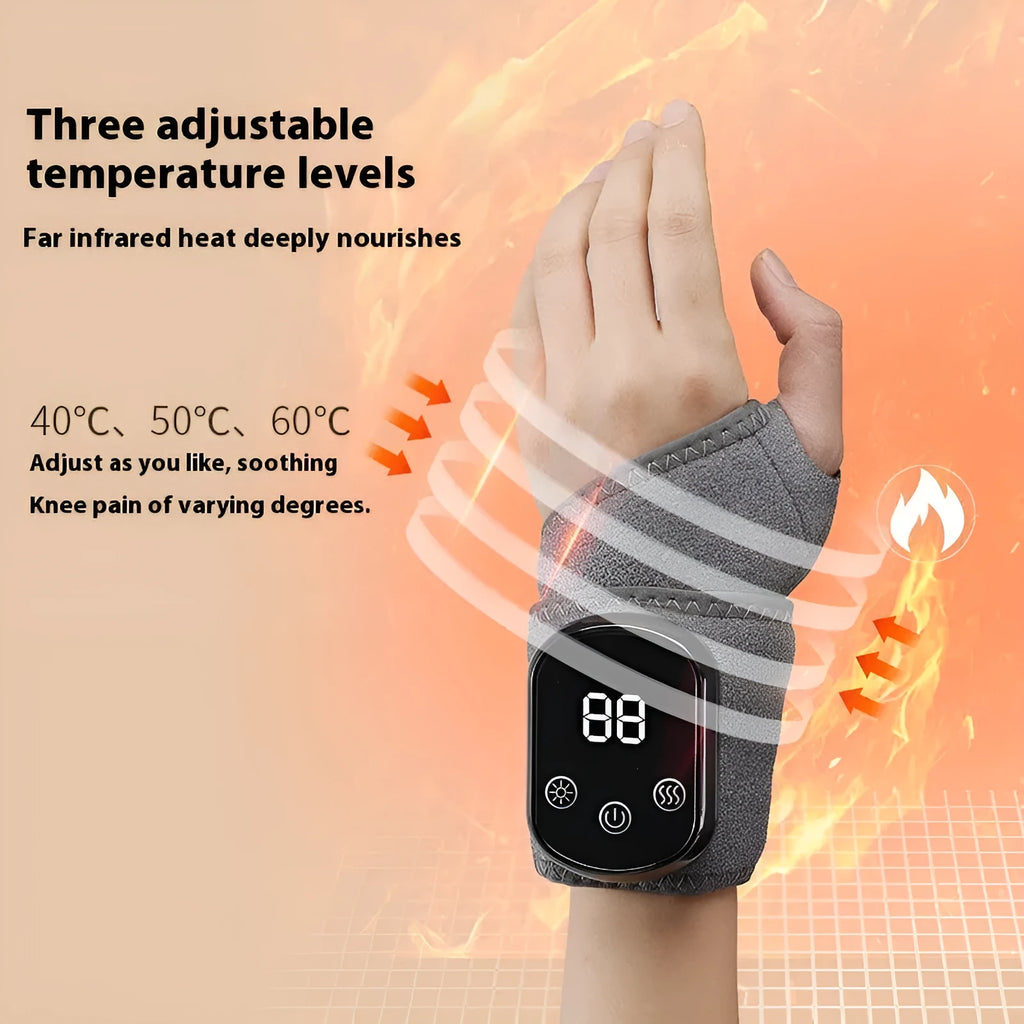 Rechargeable hand massager with timing function and Type-C charging in grey cloth material