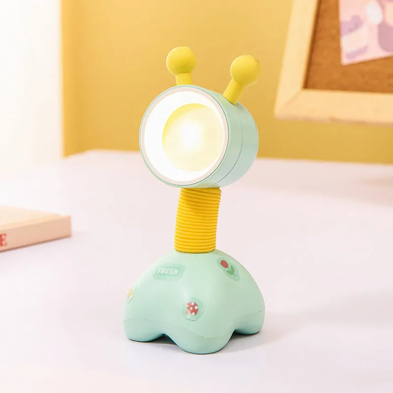 Cartoon character DIY small night lamp with magnetic base on a desktop