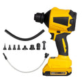 Yellow handheld lithium battery dust gun with 680W power for office cleaning applications