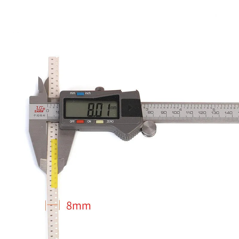 SMT double-sided splicing tape rolls in yellow, black, blue and gum colours showing 8mm, 12mm, 16mm, 24mm width options