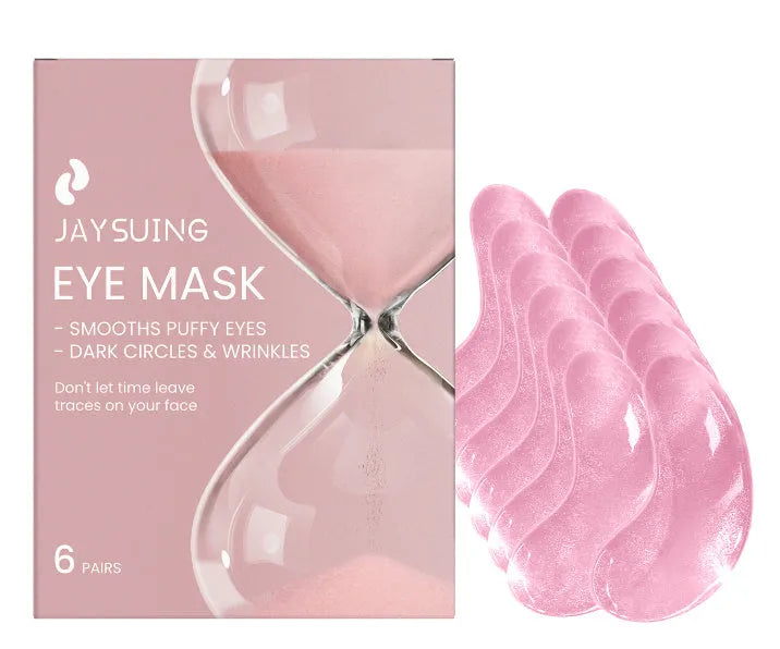 Hyaluronic acid eye patch pack containing 6 pairs of under-eye masks with vitamin E and glycerin