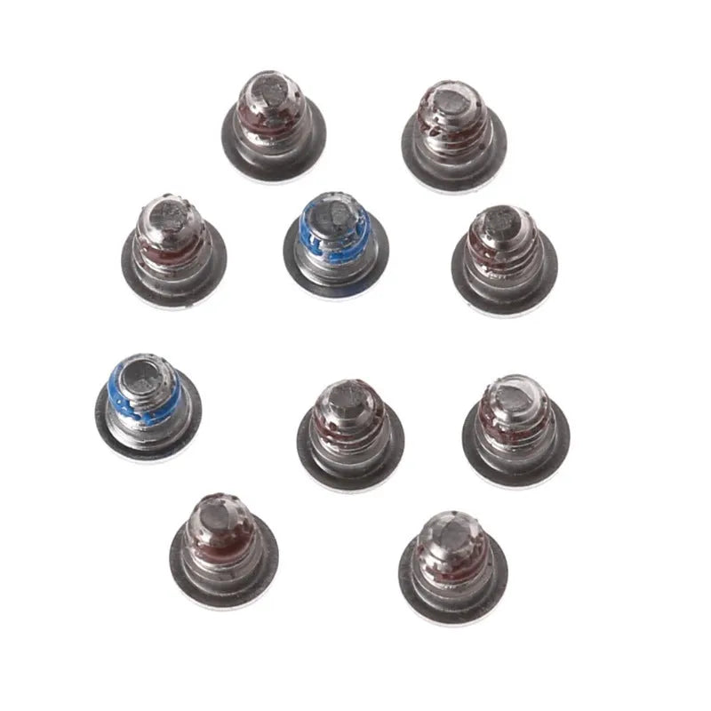 Ten metal replacement screws for MacBook Pro A1502, A1398, A1425 bottom cover and speaker repair