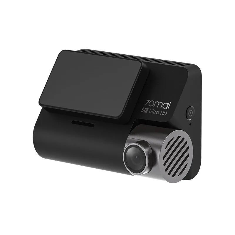 Black 4K intelligent tachograph dash cam, 36.3 x 59.8 x 88.8 mm, 140 degree angle, front windshield mount