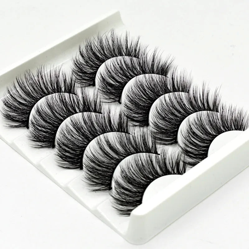 Handmade chemical fibre false eyelashes thick style plastic cotton stalk high-grade fibre mixed specs