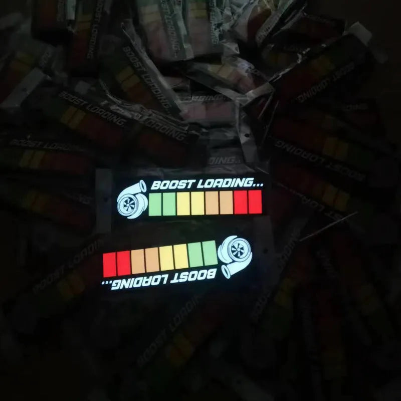 0.5mm thick EL illuminated car sticker with foundation white glow colour and external driver unit